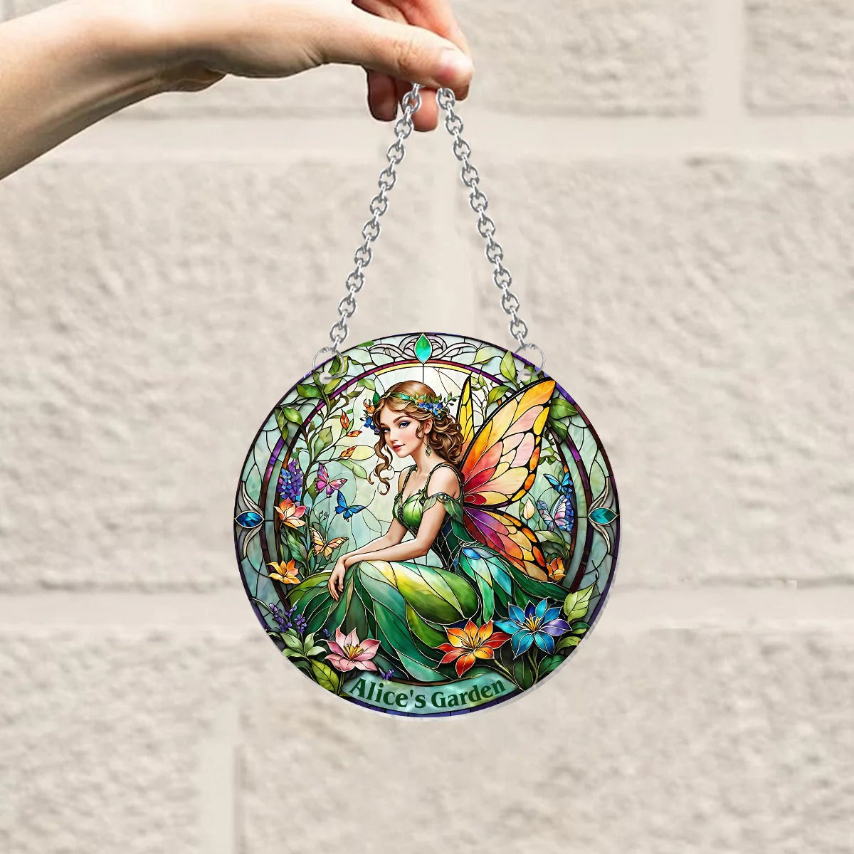 Your Garden Stained Glass - Personalized Gardening Window Hanging Suncatcher