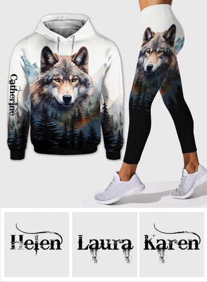 Spirit of the Wolf – Personalized Country Hoodie And Leggings