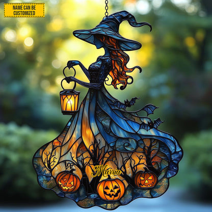 Halloween Witch Acrylic Window Hanging, Acrylic Window Hanging