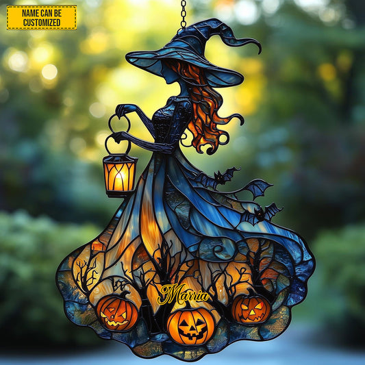 Halloween Witch Acrylic Window Hanging, Acrylic Window Hanging