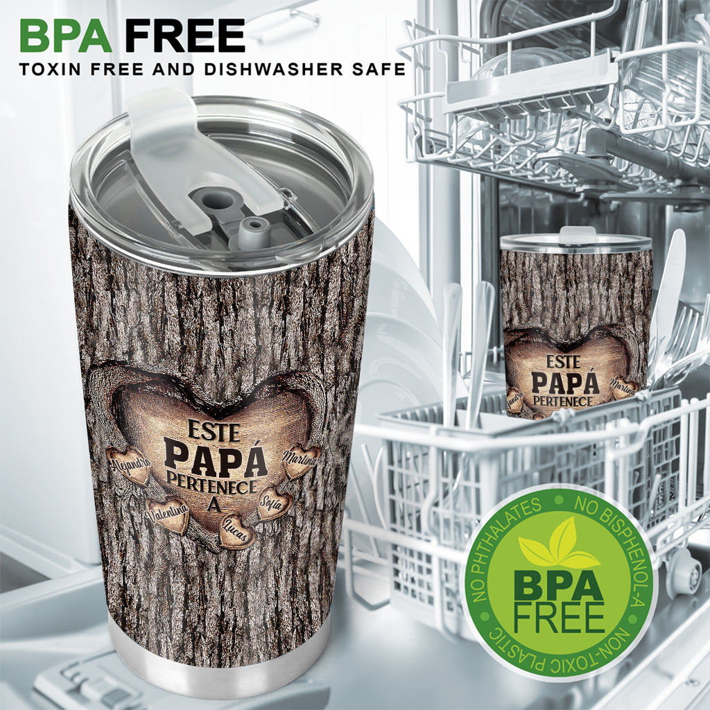 Este Papá Pertenece A - Personalized Father Tumbler
