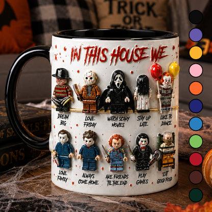 Halloween Horror Movie Characters Mug
