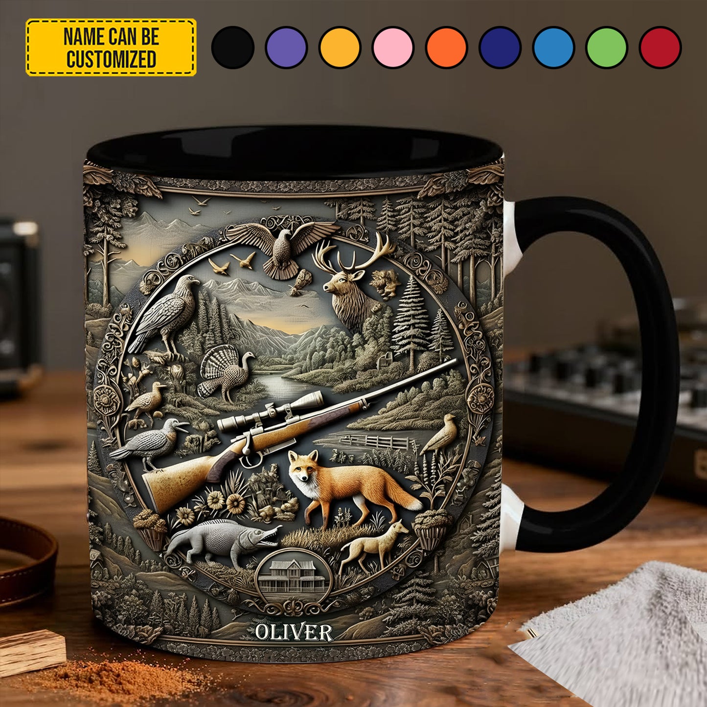 Legacy of the Wild – Personalized Hunting Accent Mug