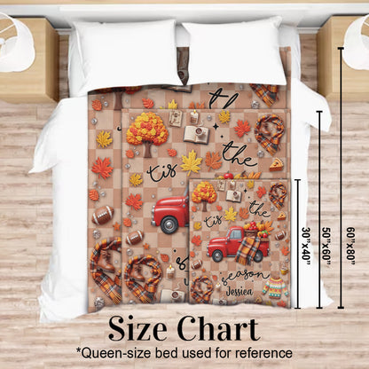 Tis The Season - Personalized Autumn Blanket