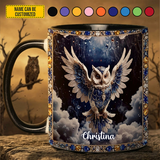 Personalized Mystic Owl Accent Mug