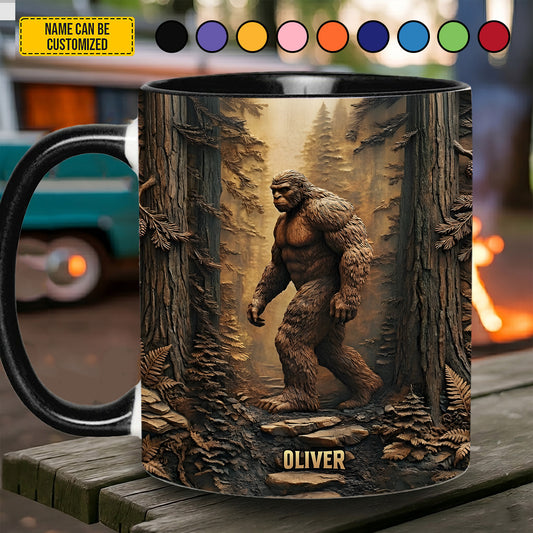 Forest Wanderer – Personalized Bigfoot Accent Mug