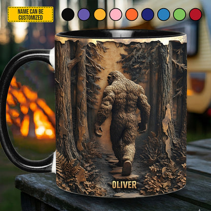 Backwoods Wanderer – Personalized Bigfoot Accent Mug