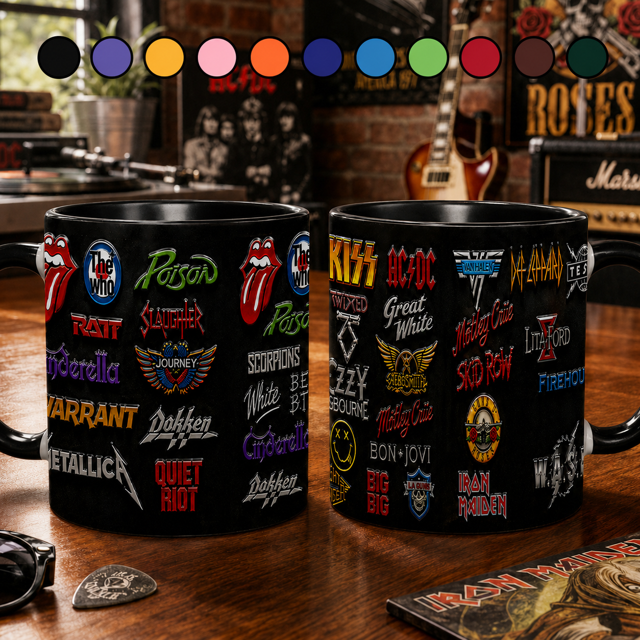 Classic Rock Legends Accent Mug