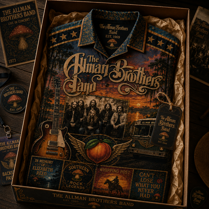 The Allman Brothers Hawaiian Shirt - Vintage Music Rock Fan Gift