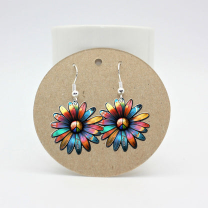 Hippie Flower - Personalized Hippie Earrings