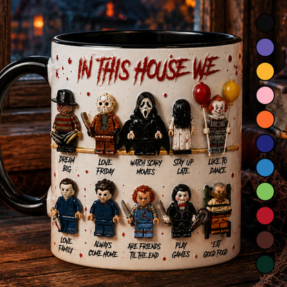 Halloween Horror Movie Characters Mug