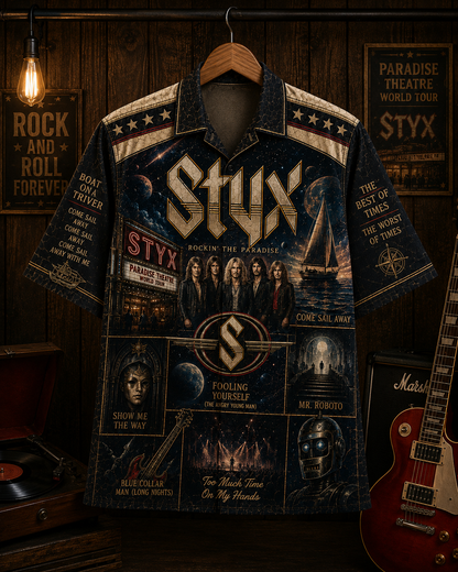 Styx Hawaiian Shirt - Vintage Music Fan Gift
