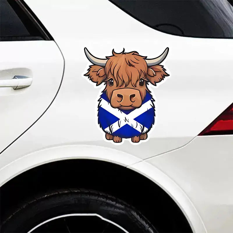 Cute Scottish Highland Cow Sticker