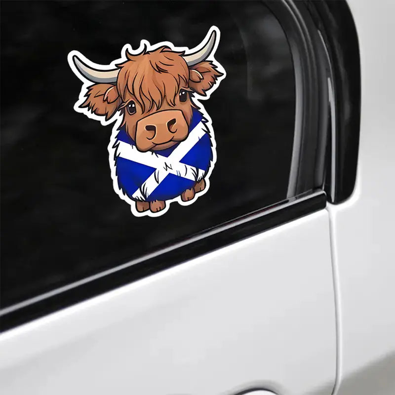 Cute Scottish Highland Cow Sticker