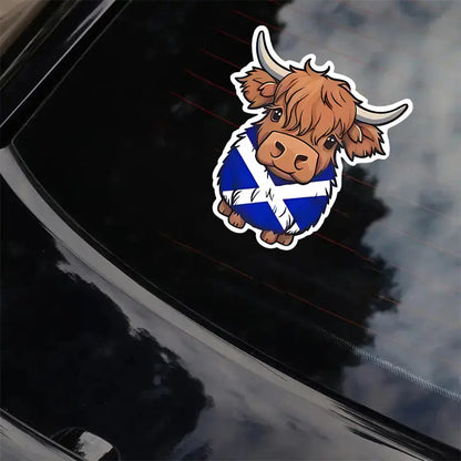 Cute Scottish Highland Cow Sticker