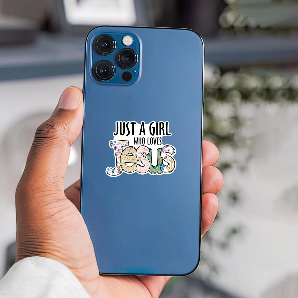 Just A Girl Who Loves Jesus - Jesus Sticker