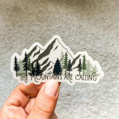 Mountain Theme Vinyl Sticker
