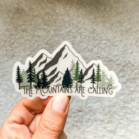 Mountain Theme Vinyl Sticker