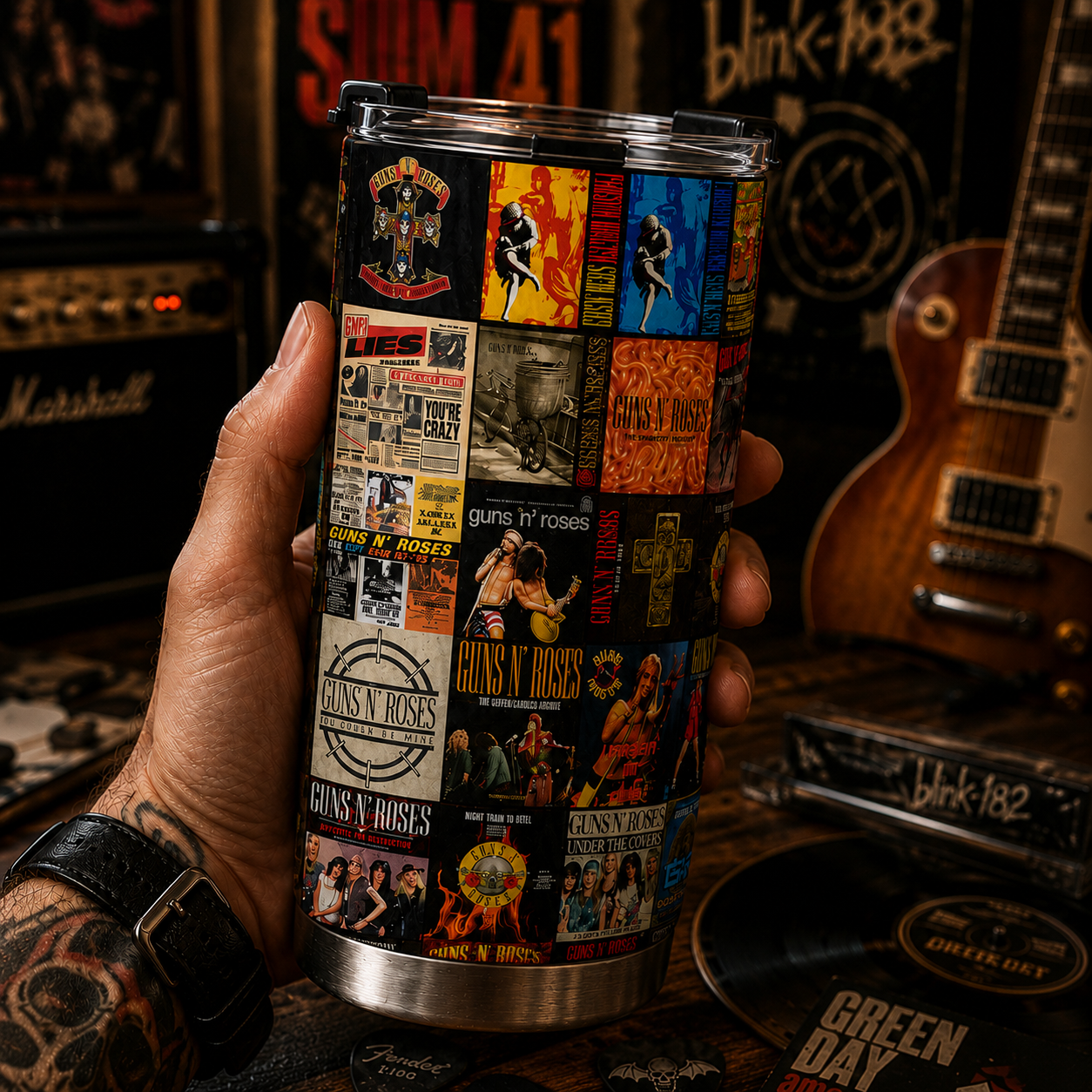 Rock Lovers - Classic Rock Legends Guns N’ Roses Tumbler Version 9