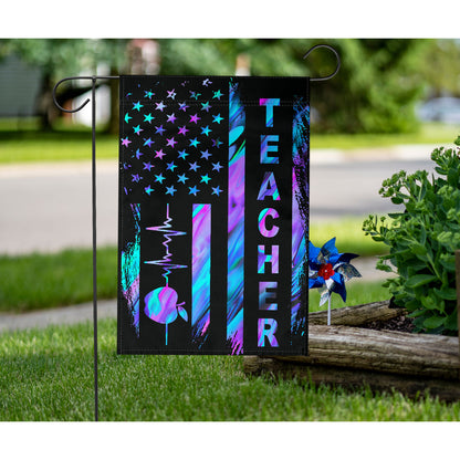 Teacher American Flag Teacher House Flag