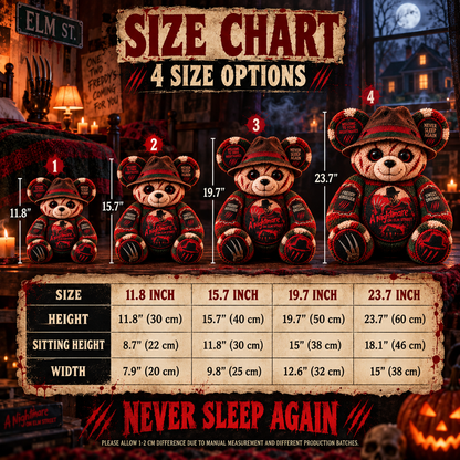 Freddy Krueger Nightmare Horror Custom Shape Pillow  – Spooky Halloween Pillow