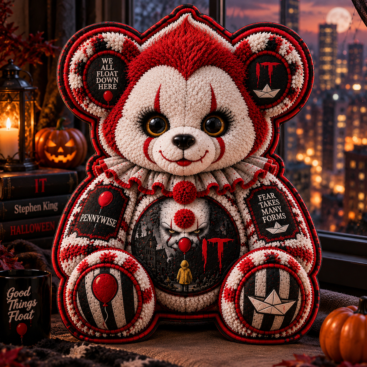 Pennywise IT Horror Custom Shape Pillow  – Spooky Halloween Pillow