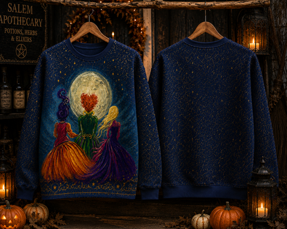 Witch Sisters Hocus Pocus Shirt – Halloween Moonlight Witchy All Over Print