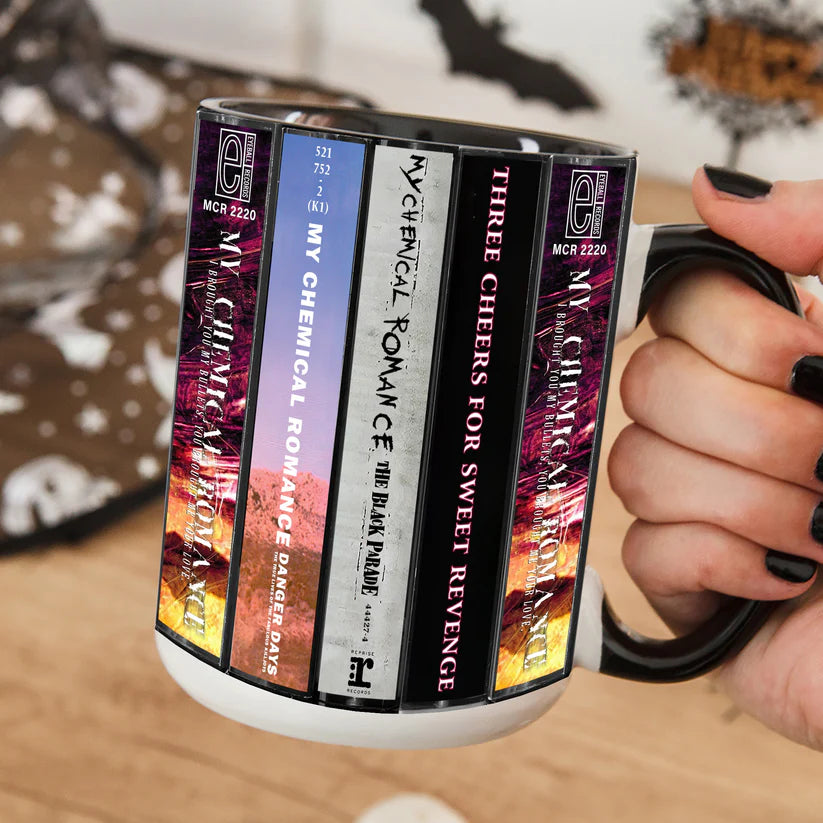 My Chemical Romance Albums Cassette Collection Retro Accent Mug