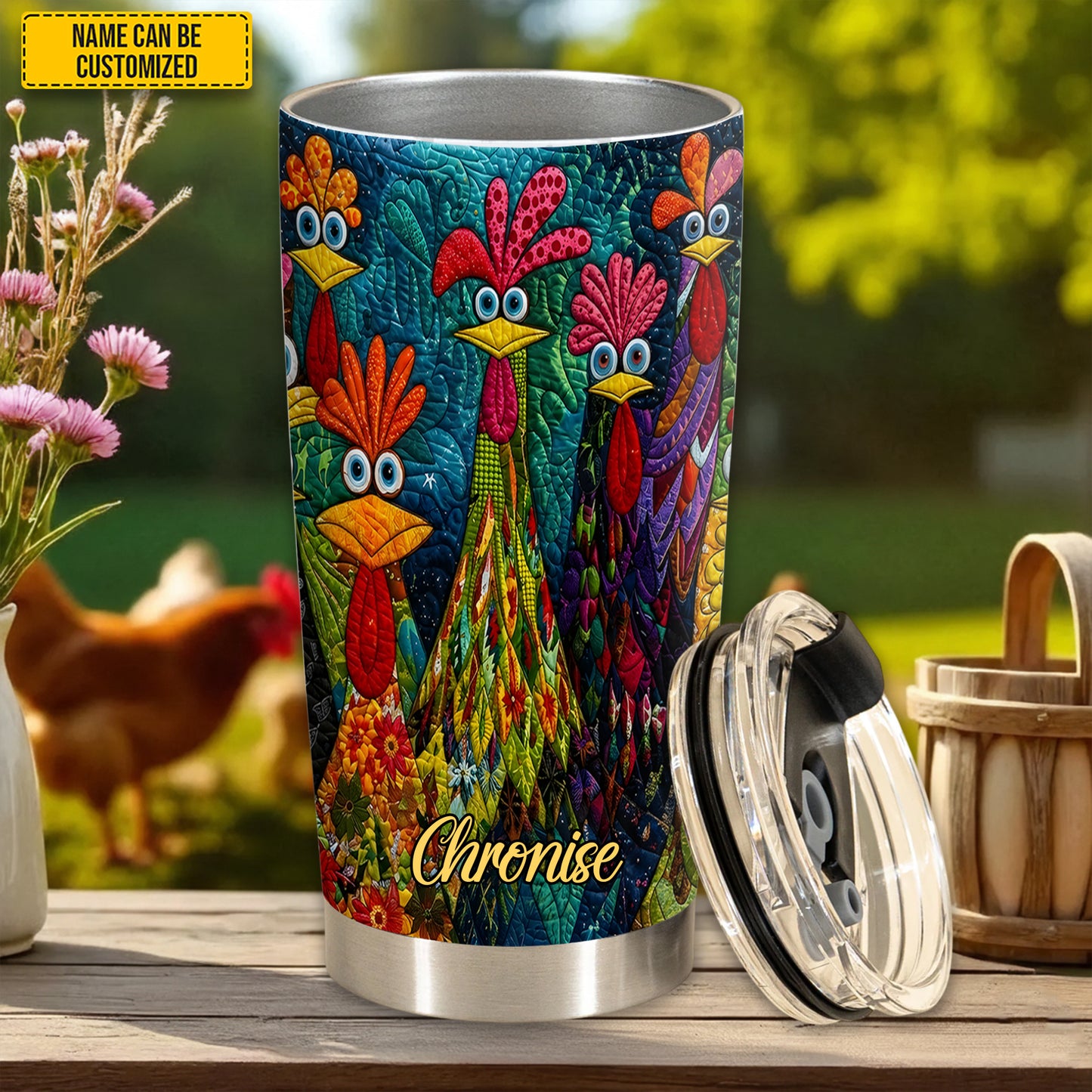 Funny Chickens – Personalized Chicken Tumbler