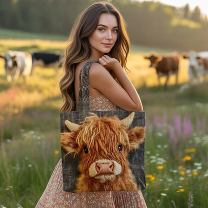 Cute Highland Cow Tote Bag