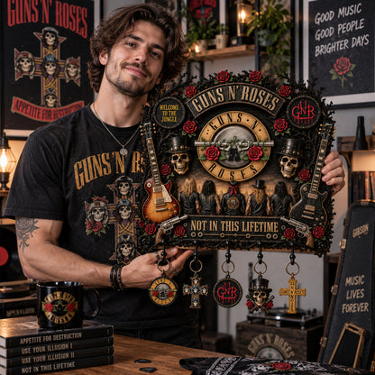 Guns N’ Roses Wall Key Holder – Collectible Wall Key Holder Decor