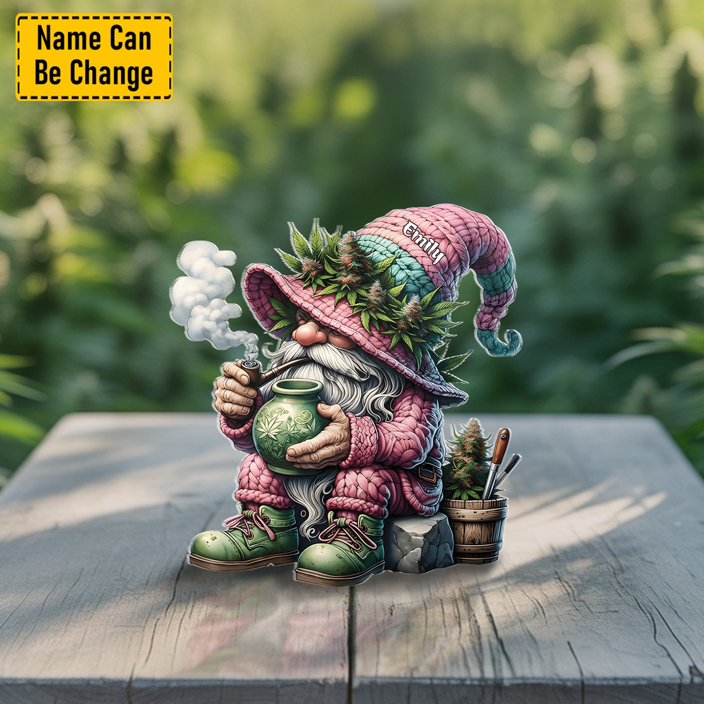 Chill Gnome – Personalized Acrylic Plaque