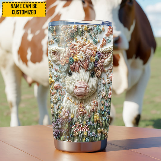 Cow Tumbler - Personalized Cow Tumbler