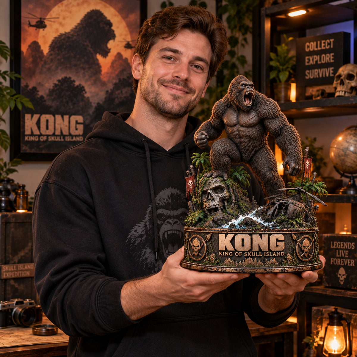 Kong King of Skull Island – Collectible Acrylic Plaque Table Decor