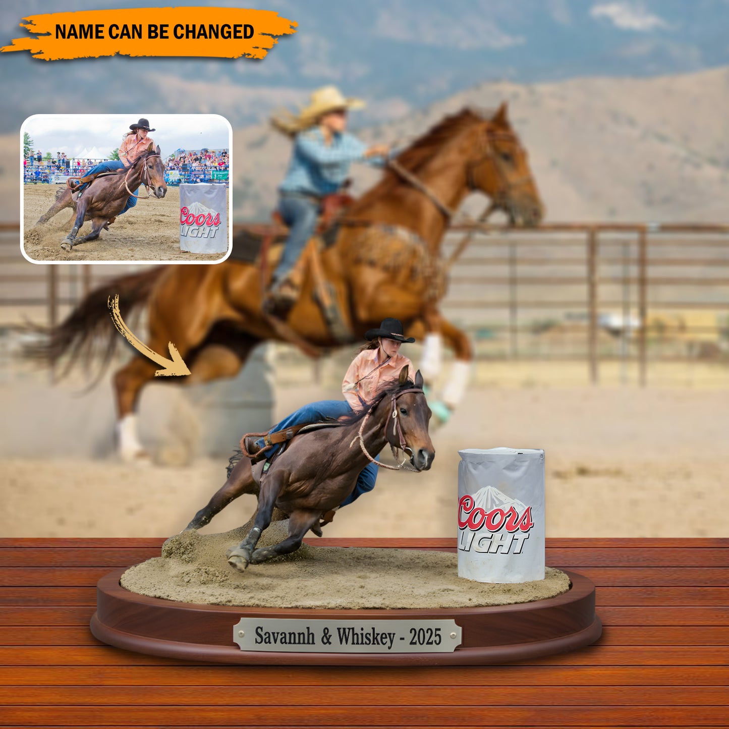 Rider Legend – Personalized Western Acrylic Plaque