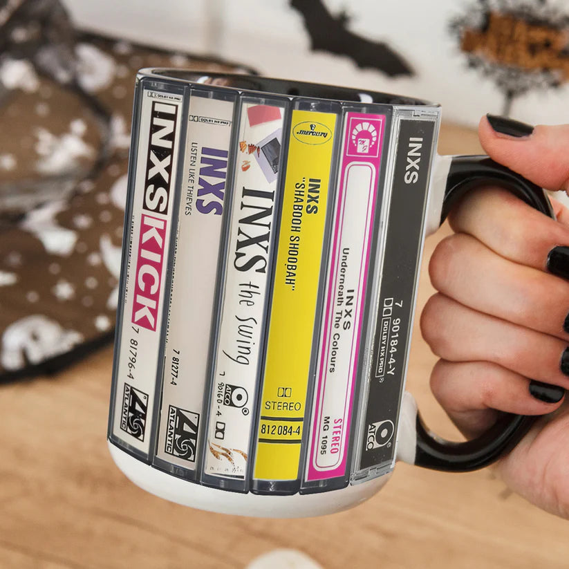 INXS Albums Cassette Retro Collection Accent Mug