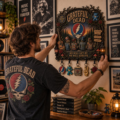 Grateful Dead Wall Key Holder – Collectible Wall Key Holder Decor