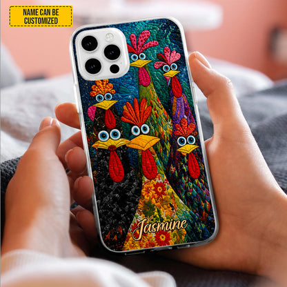 Personalized Funny Colorful Chicken Phone Case