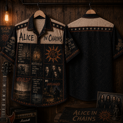 Alice In Chains Hawaiian Shirt - Vintage Music Fan Gift