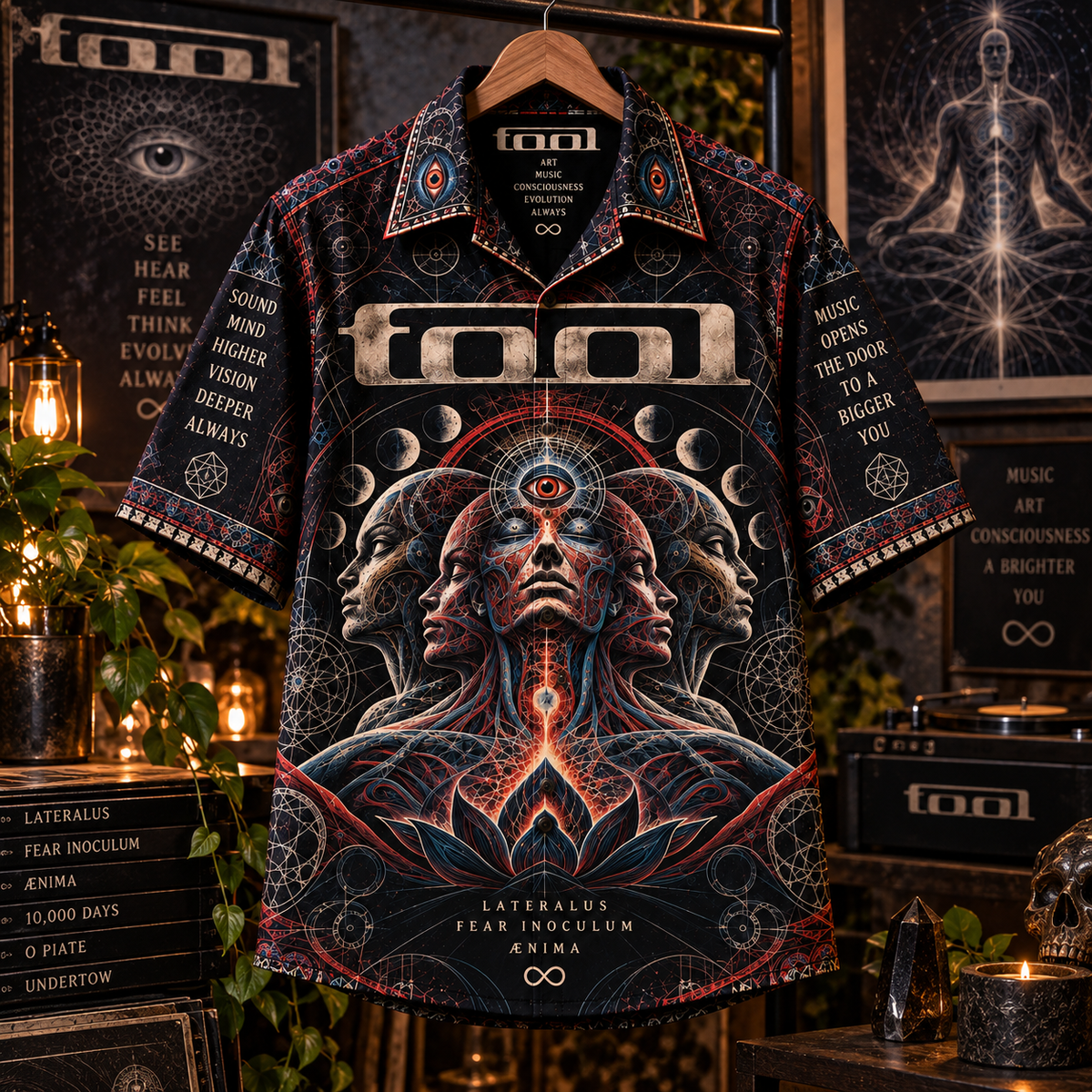 Tool Hawaiian Shirt – Progressive Metal Music Inspired AOP Shirt, Lateralus Art Fan Gift