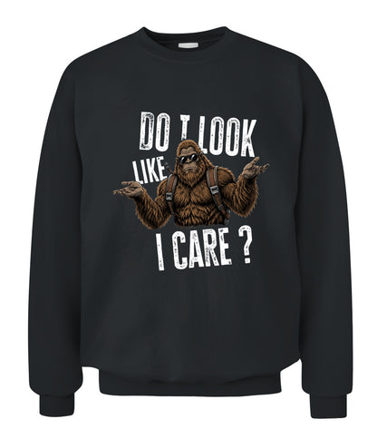 Do I Look Like I Care? – Funny Unbothered Bigfoot Shirt