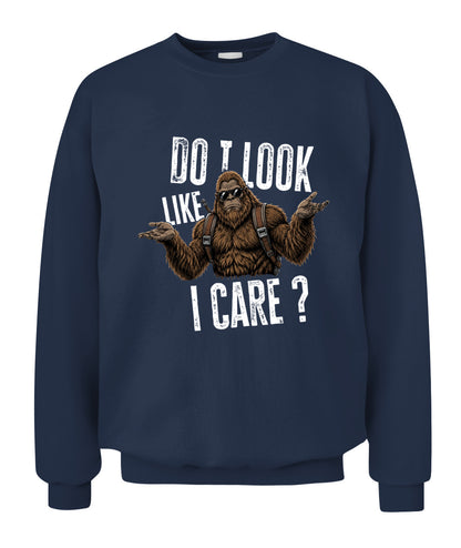Do I Look Like I Care? – Funny Unbothered Bigfoot Shirt