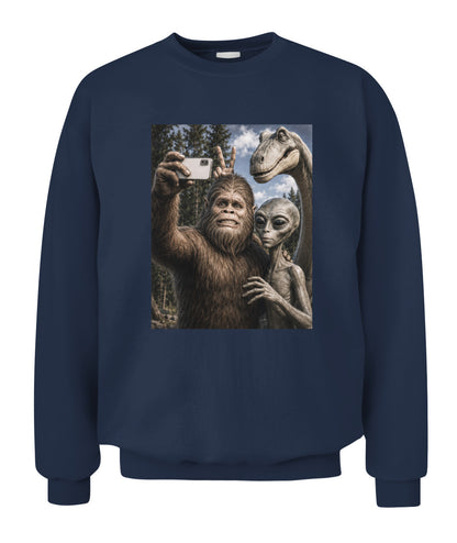 Legendary Creatures Selfie – Retro Outdoor Humor Tee