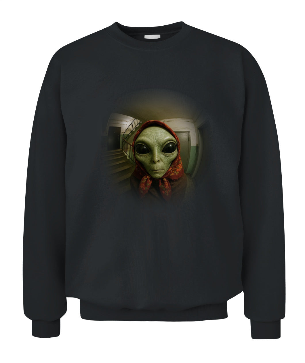 Babushka Alien – Funny Retro UFO Shirt