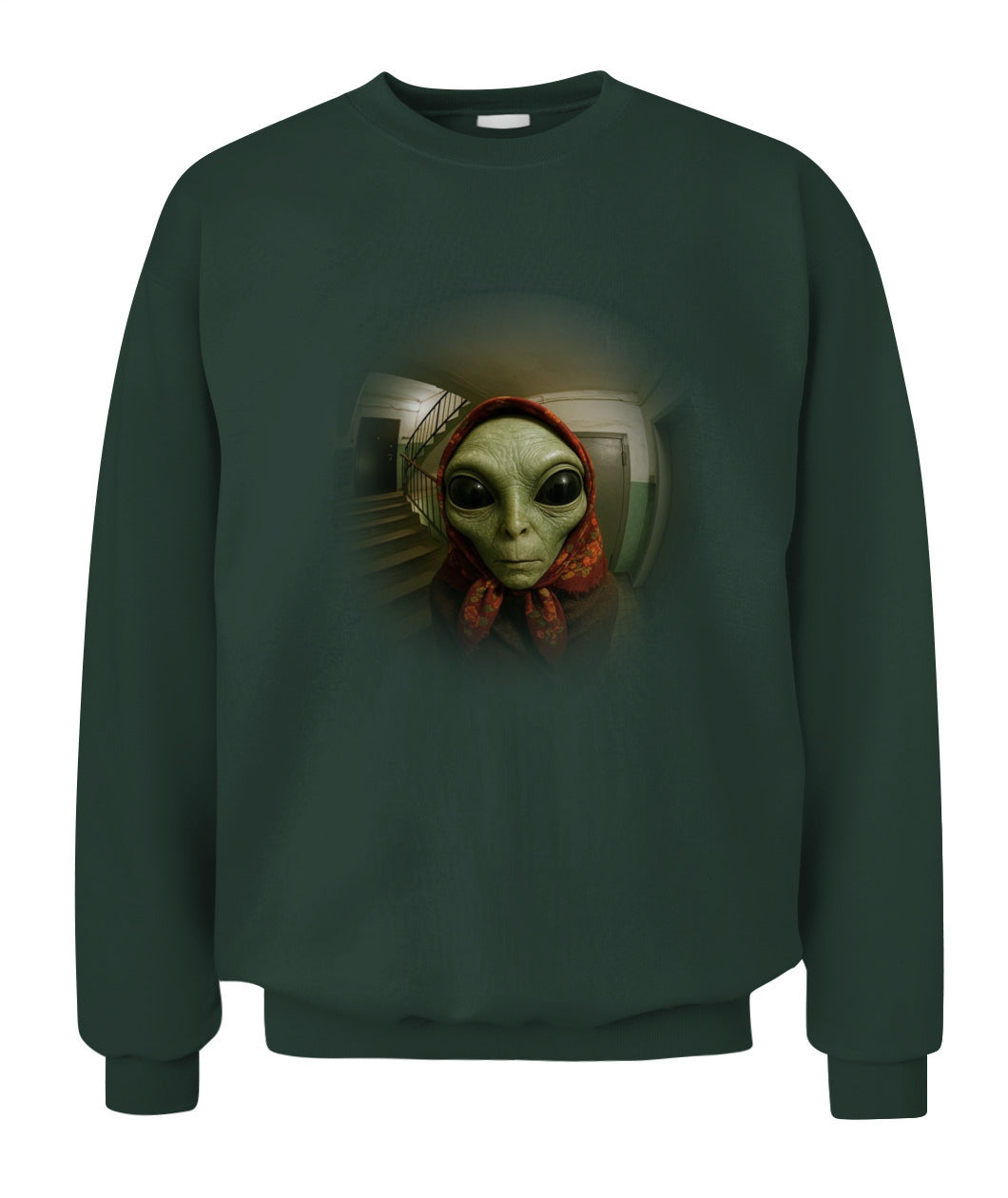 Babushka Alien – Funny Retro UFO Shirt