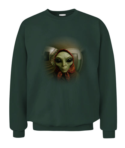 Babushka Alien – Funny Retro UFO Shirt