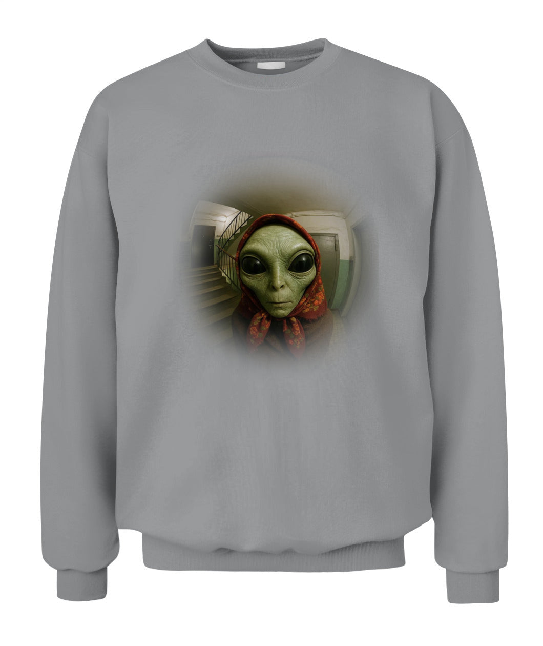 Babushka Alien – Funny Retro UFO Shirt