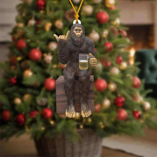 Sassy Squatch – Funny Christmas Ornament