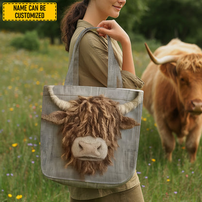 Farm Blessing – Highland Cow Tote Bag