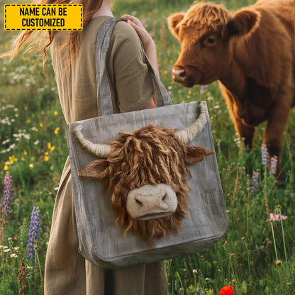 Farm Blessing – Highland Cow Tote Bag